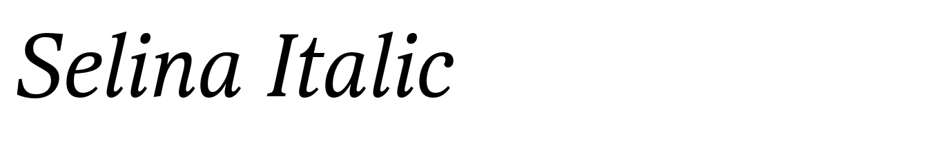 Selina Italic